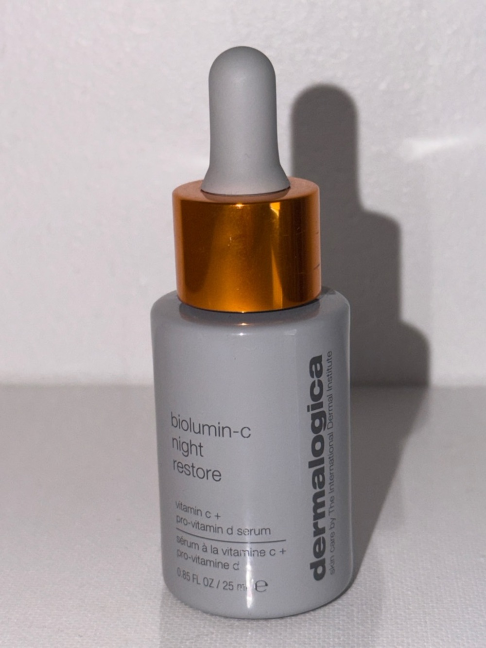 dermalogica White Bottle with Gold Cap Vitamin C Night Serum